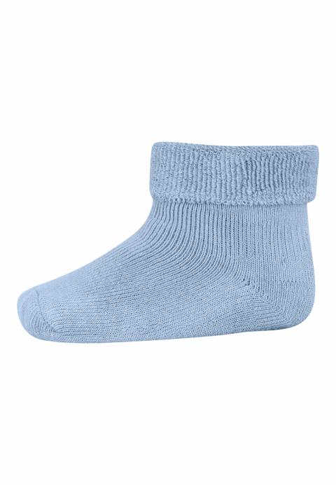 Cotton baby sock - Dusty Blue -17/18
