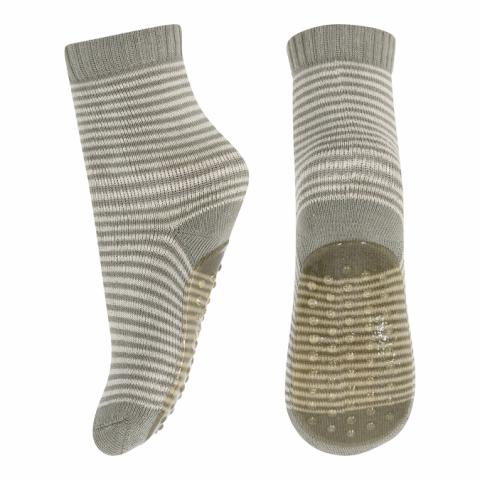 Vilde socks with anti-slip - Silver Sage -19/21
