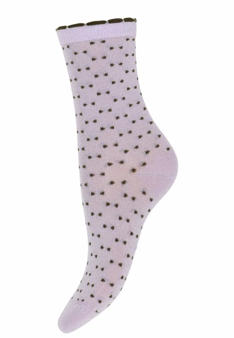 Bea glitter socks - Pastel Lilac -40/42