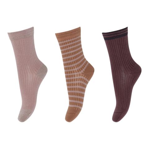 Karen socks - 3-pack - Multi mix -22/24