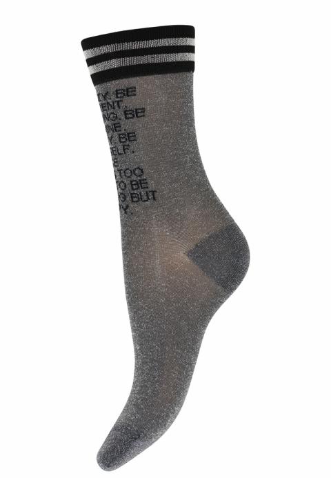 Hope glitter socks - Medium Grey Melange -37/39