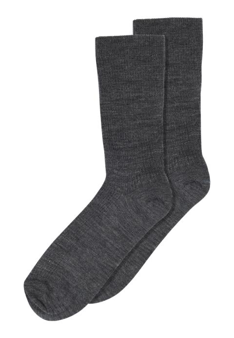 Fine wool rib socks