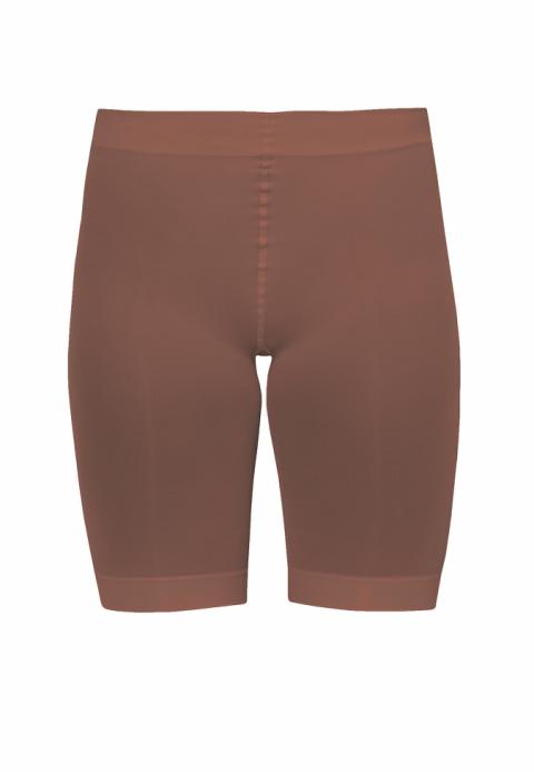 Microfiber shorts - 80 denier - Sienna Brown -   OS