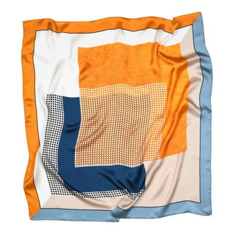 Larissa silk scarf - Desert Sun -   OS