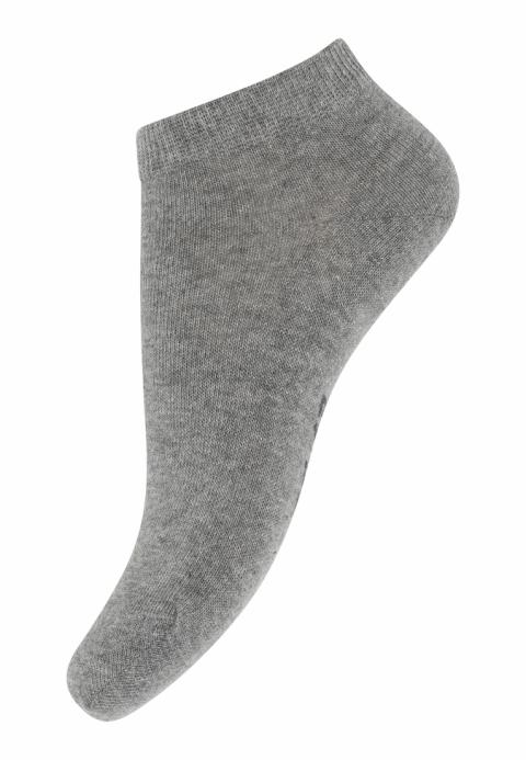 Cotton sneaker socks - Light Grey Mel. -23/26