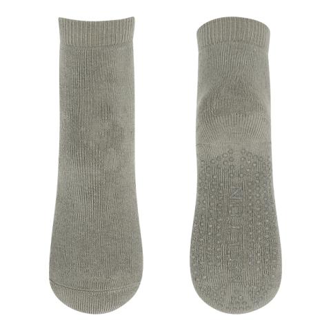 Cotton socks - anti-slip - Safari Green -17/19