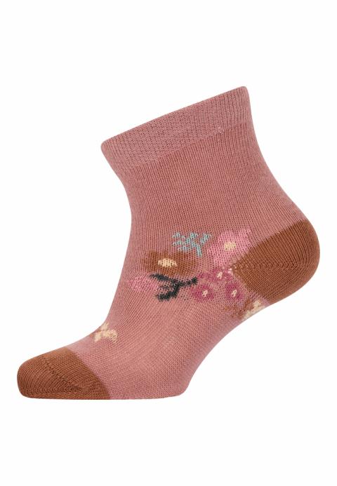Petite flowers socks - Burlwood -15/16
