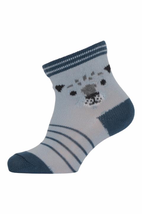 Leo jungle socks - Dusty Light Blue -15/16