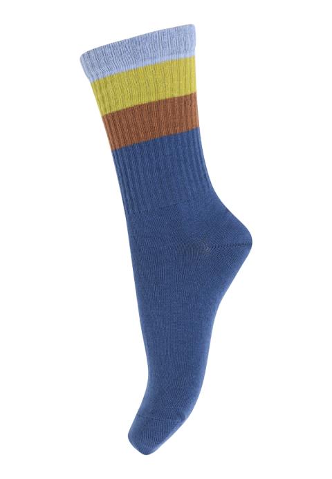 Wide stripes socks - True Navy -23/26