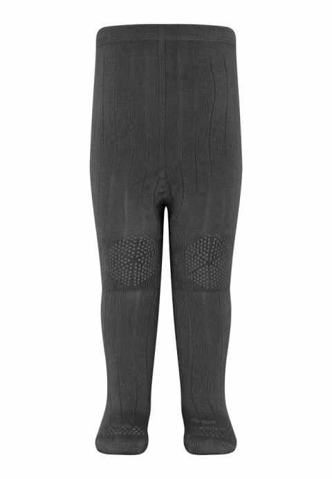 Wool tights - anti-slip - Light Grey Mel. -68/74