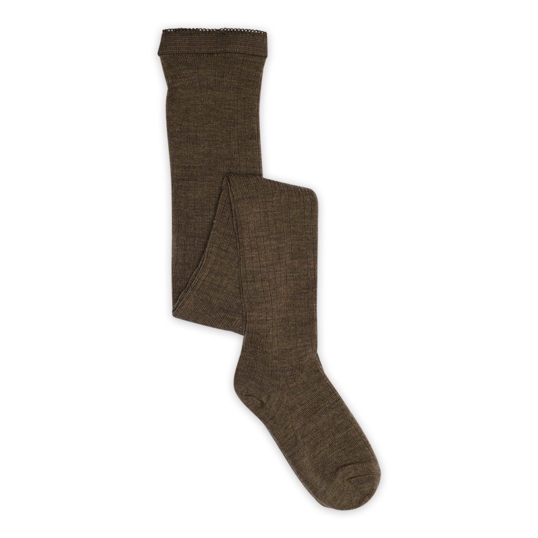Wool rib tights