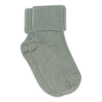 Wool rib baby socks