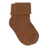 Wool rib baby socks