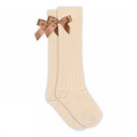 Liva knee socks - bow