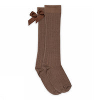 Vita knee socks - bow