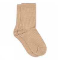 Wool rib socks