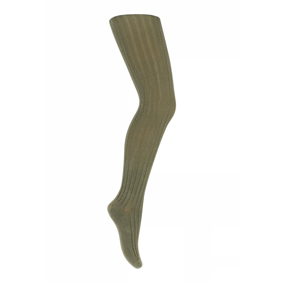 MPkids Strømpebukser - Cotton rib tights i Olivine  Køb olivine Strømpebukser fra MPkids hos MP Denmark