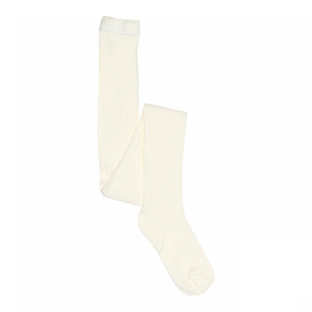 MPkids Strømpebukser - Cotton rib tights i Snow White  Køb snow white Strømpebukser fra MPkids hos MP Denmark