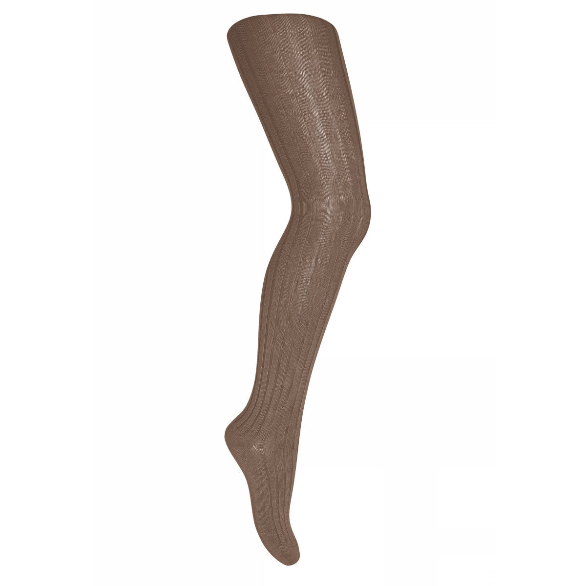 MPkids Strømpebukser - Cotton rib tights i Brown Sienna  Køb brown sienna Strømpebukser fra MPkids hos MP Denmark