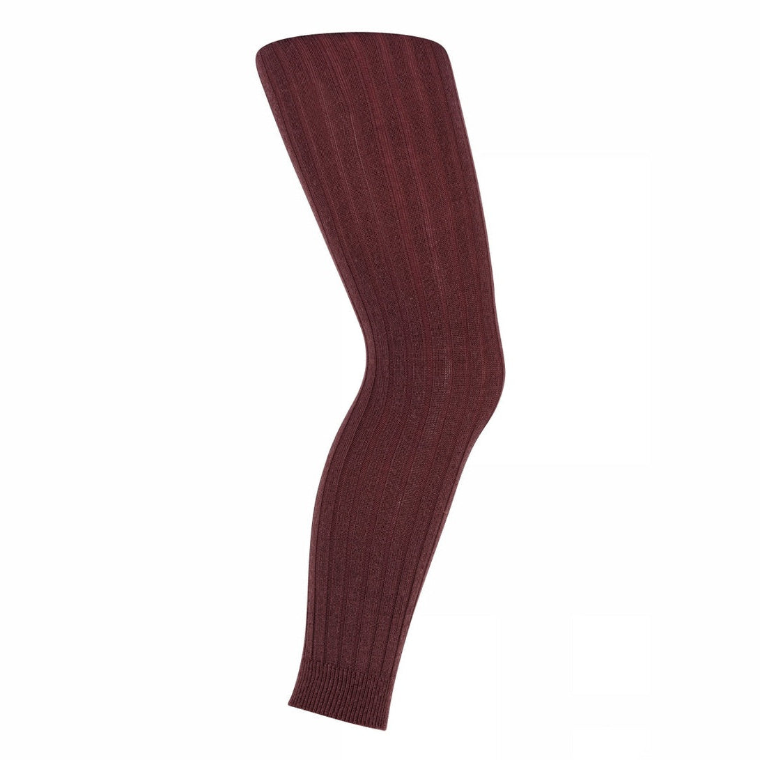 Wool rib leggings