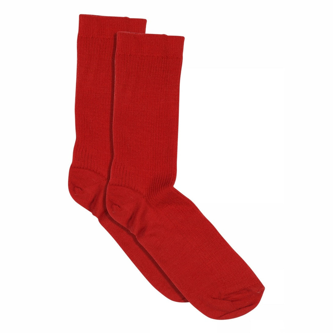 Fine wool rib socks