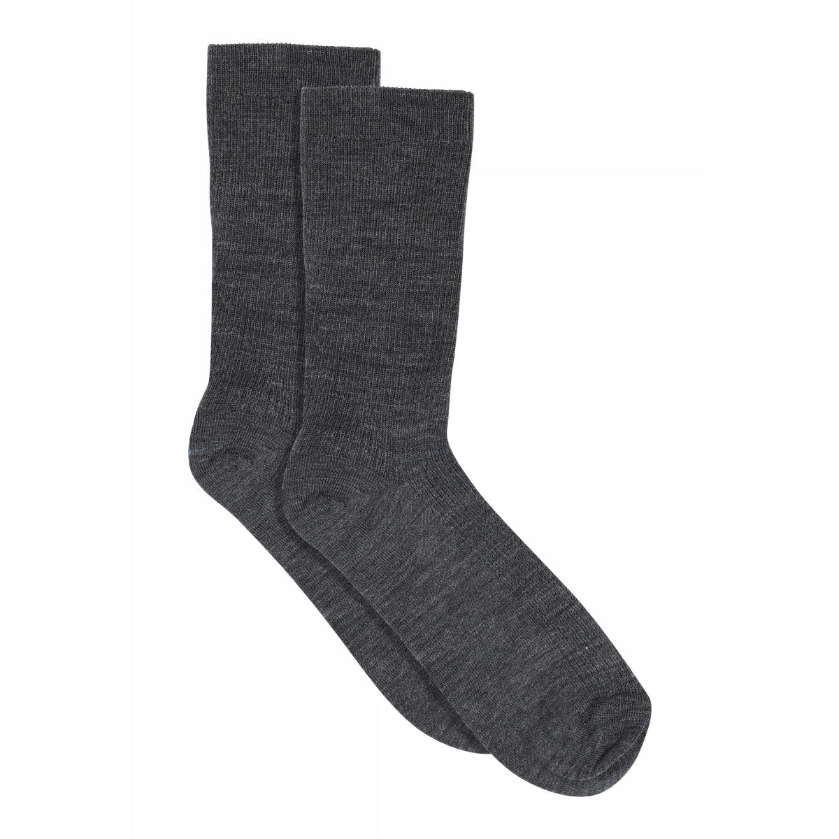 Fine wool rib socks