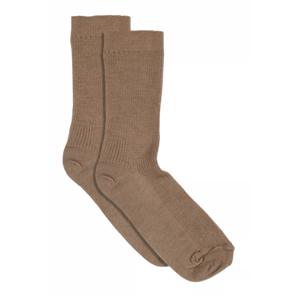 Fine wool rib socks