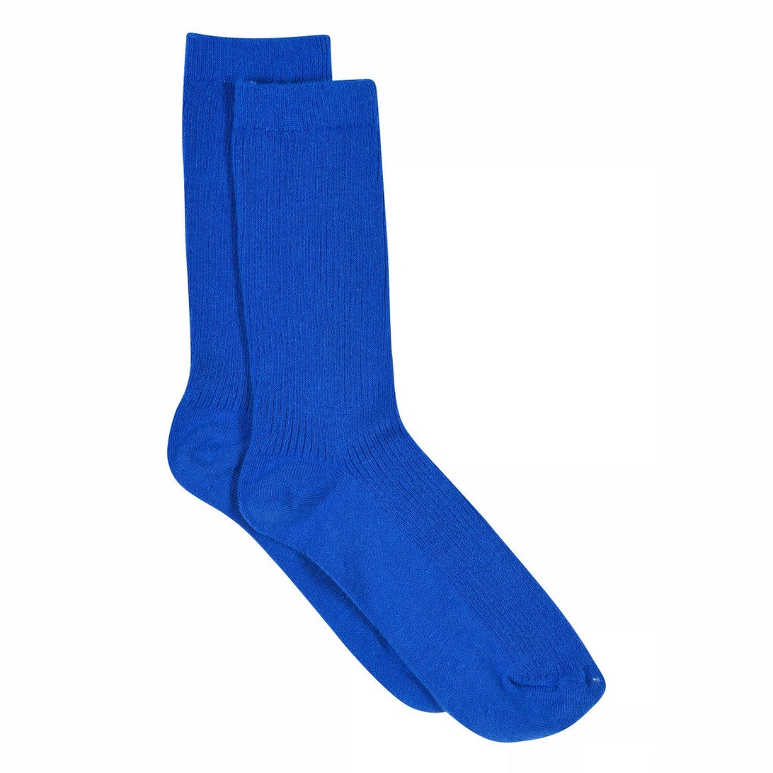 Fine cotton rib socks