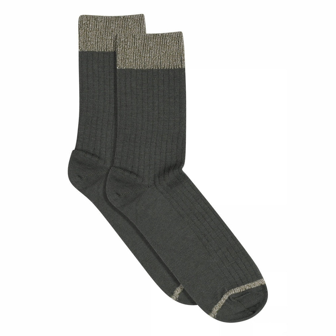 Erina wool rib socks