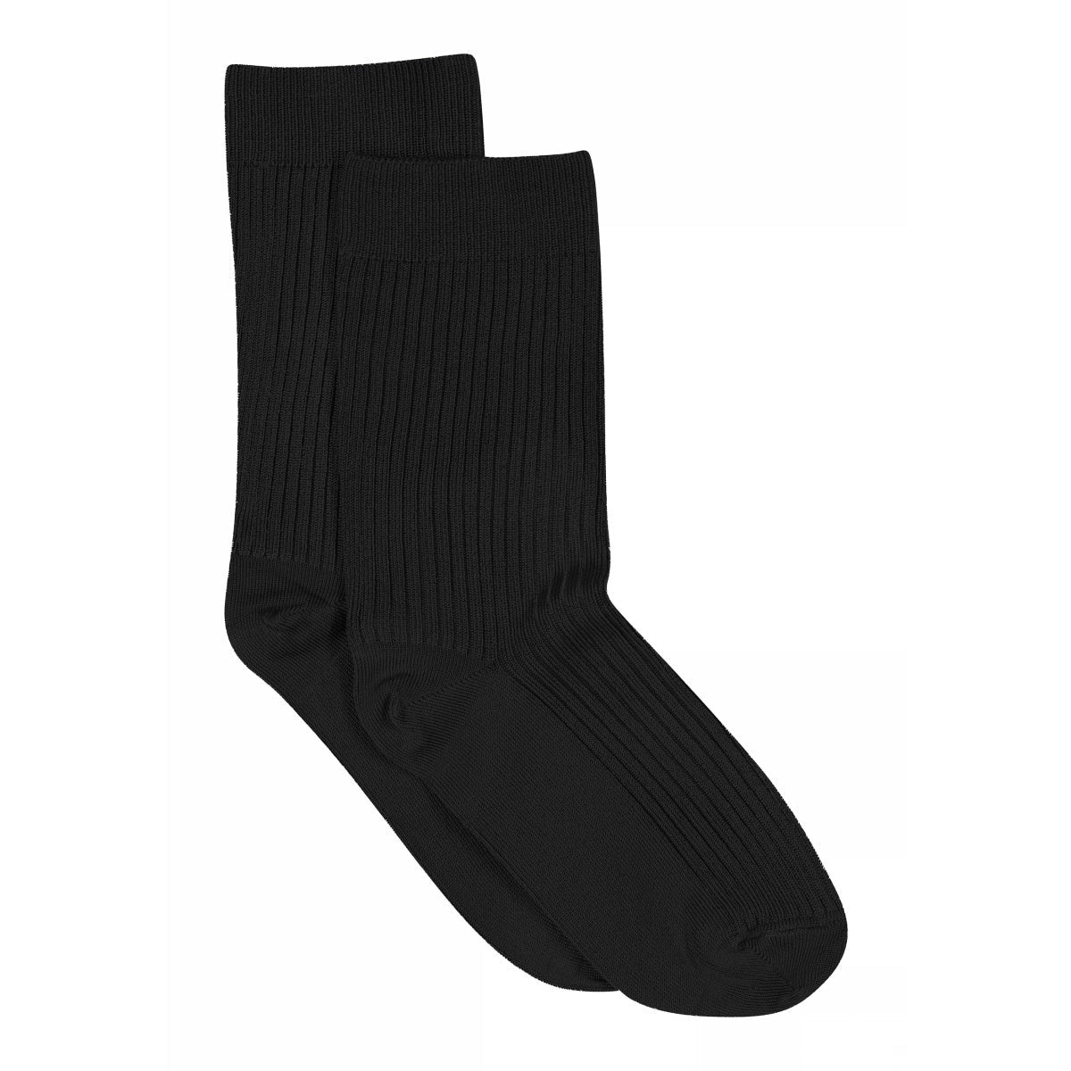 MPwoman Strømper - Vicky viscose rib socks i Black og Dark Brown  Køb black og dark brown Strømper fra MPwoman hos MP Denmark