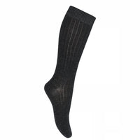 Wool rib knee socks