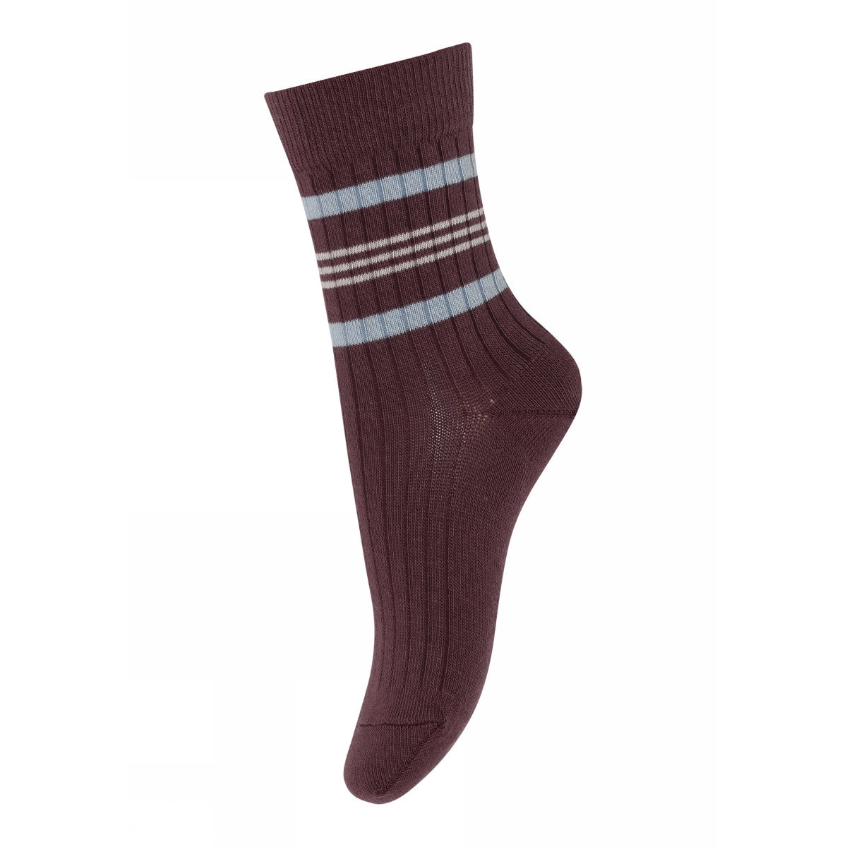 MPkids Strømper - Bay socks i Grape Skin, Hot Chocolate, Wood Rose, Light Brown Melange, Navy og Silver Sage  Køb grape skin, hot chocolate, wood rose, light brown melange, navy og silver sage Strømper fra MPkids hos MP Denmark