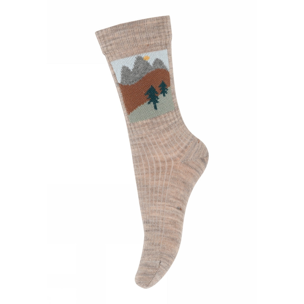 MPkids Strømper - Willum socks i Light Brown Melange og Dark Denim Melange  Køb light brown melange og dark denim melange Strømper fra MPkids hos MP Denmark