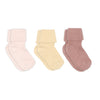 Cotton rib baby socks - 3-pack
