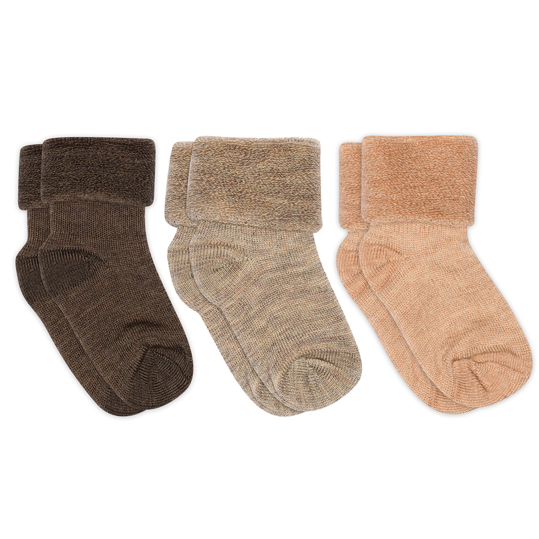 Wool baby socks - 3-pack