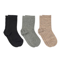 Cotton Rib socks -  3-pack