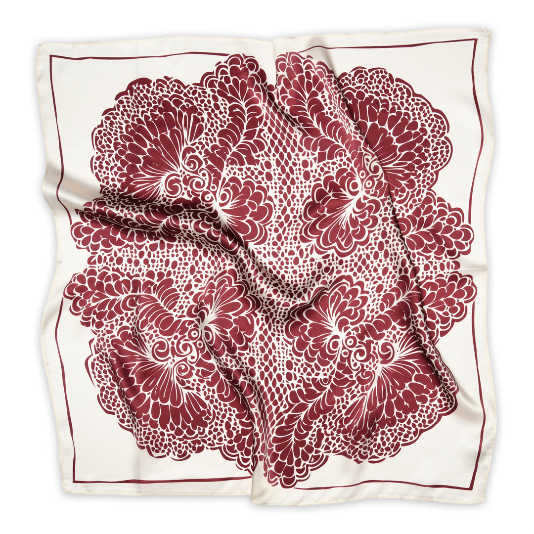 Lacey silk scarf