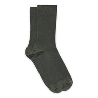 Fine wool rib socks
