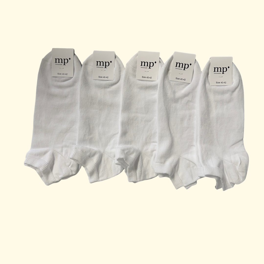 Sneaker socks - 5-pak - Hvid