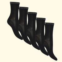 Active socks - Høj - 5-pak - Sort