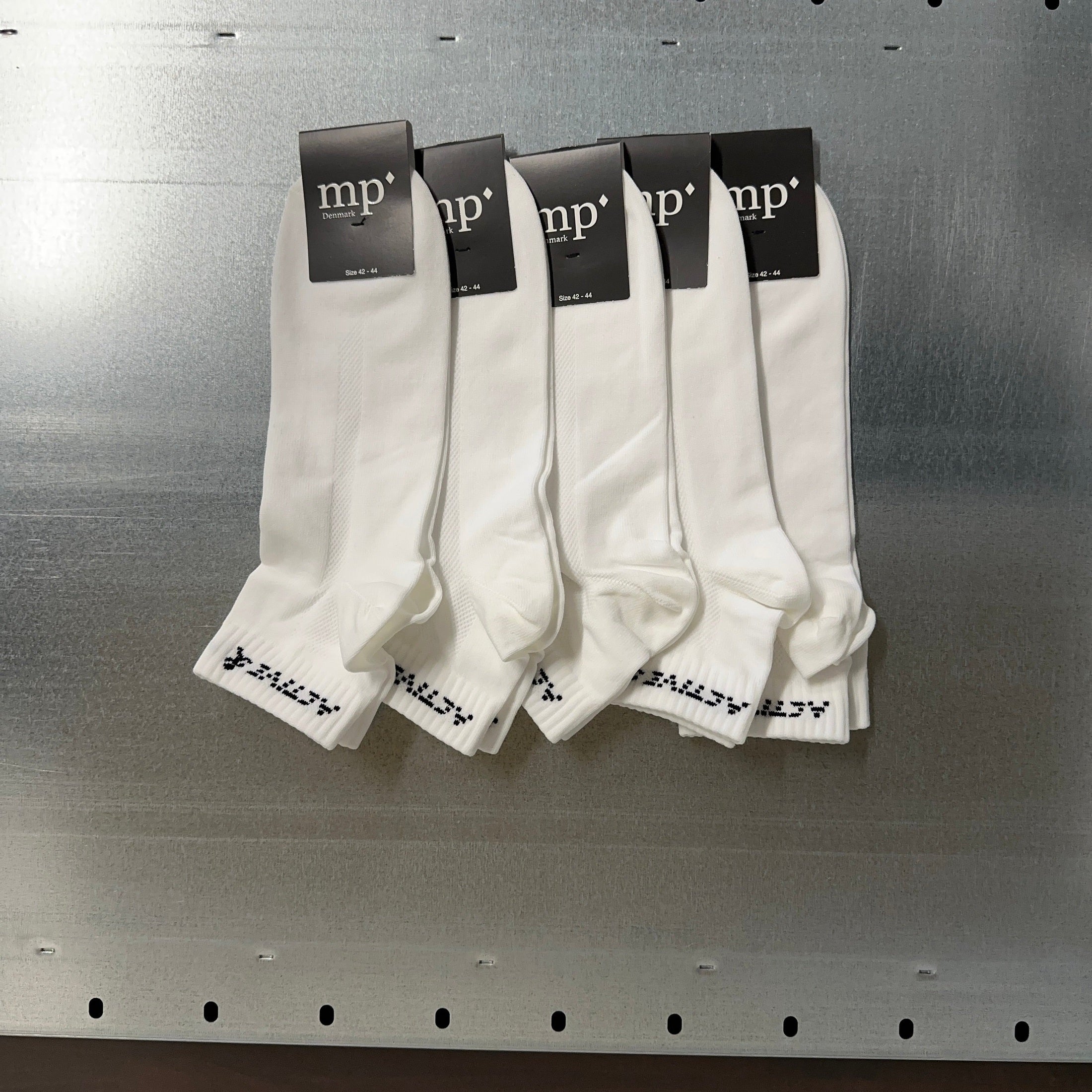 Active socks - Lav - 5-pak - Hvid