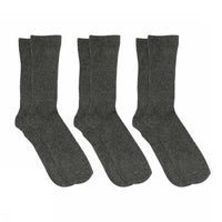 Fine cotton rib socks 3-pack