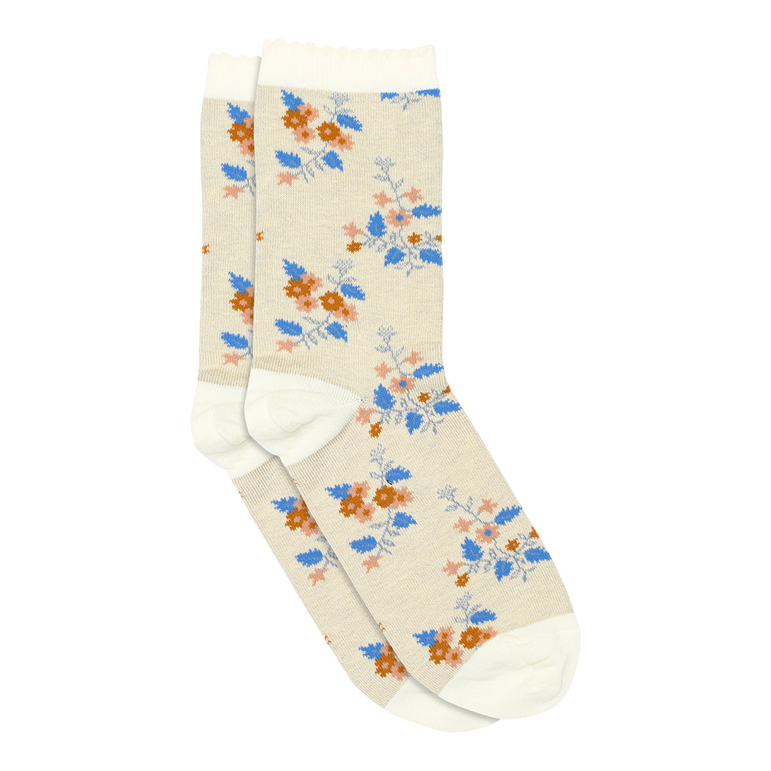 MPwoman Strømper - Leticia socks i Snow White og Cream  Køb snow white og cream Strømper fra MPwoman hos MP Denmark