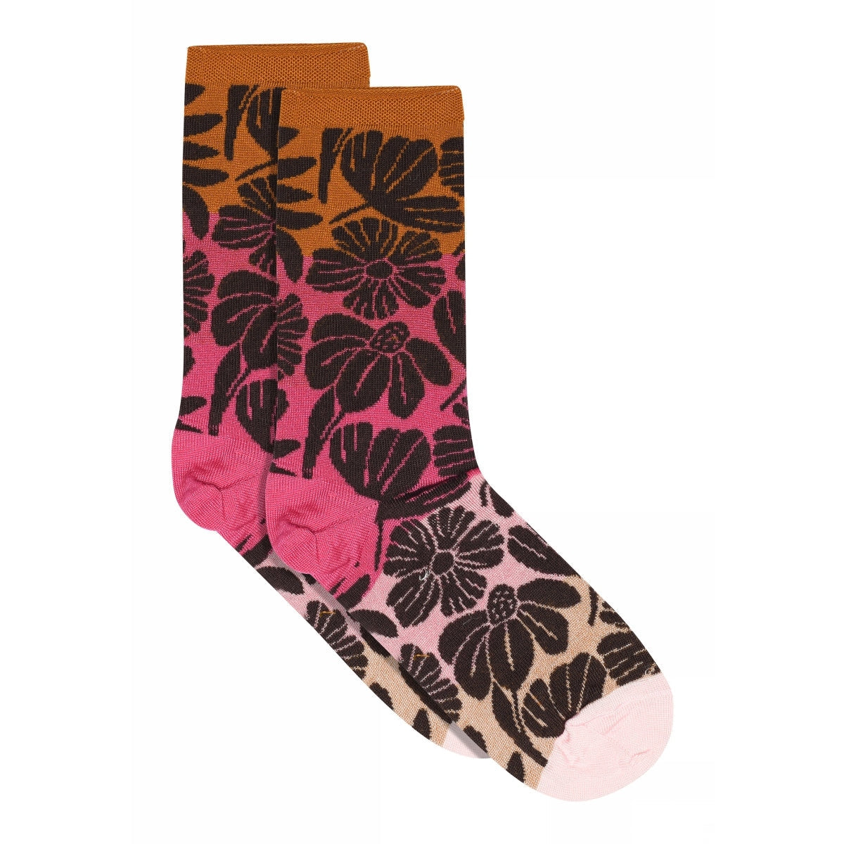 MPwoman Strømper - Nicole socks i Dark Brown og True Blue  Køb dark brown og true blue Strømper fra MPwoman hos MP Denmark
