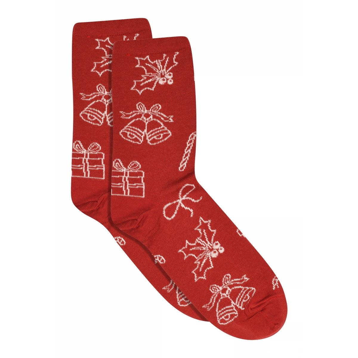 MPwoman Strømper - Noel socks i Red Ochre og Grey Melange  Køb red ochre og grey melange Strømper fra MPwoman hos MP Denmark