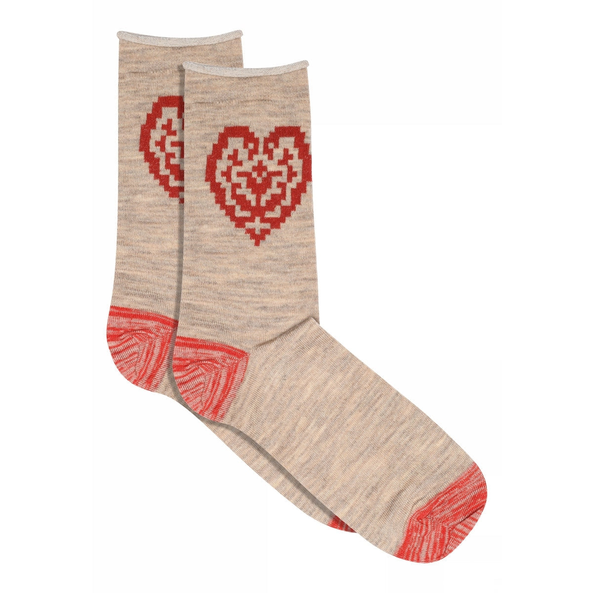 MPwoman Strømper - Merry socks i Light Brown Melange og Grey Melange  Køb light brown melange og grey melange Strømper fra MPwoman hos MP Denmark