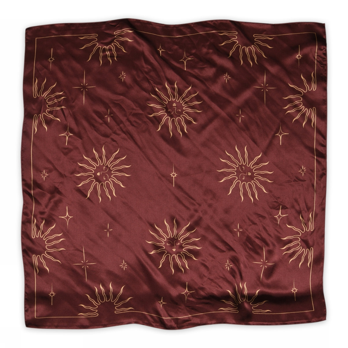 Solar silk scarf