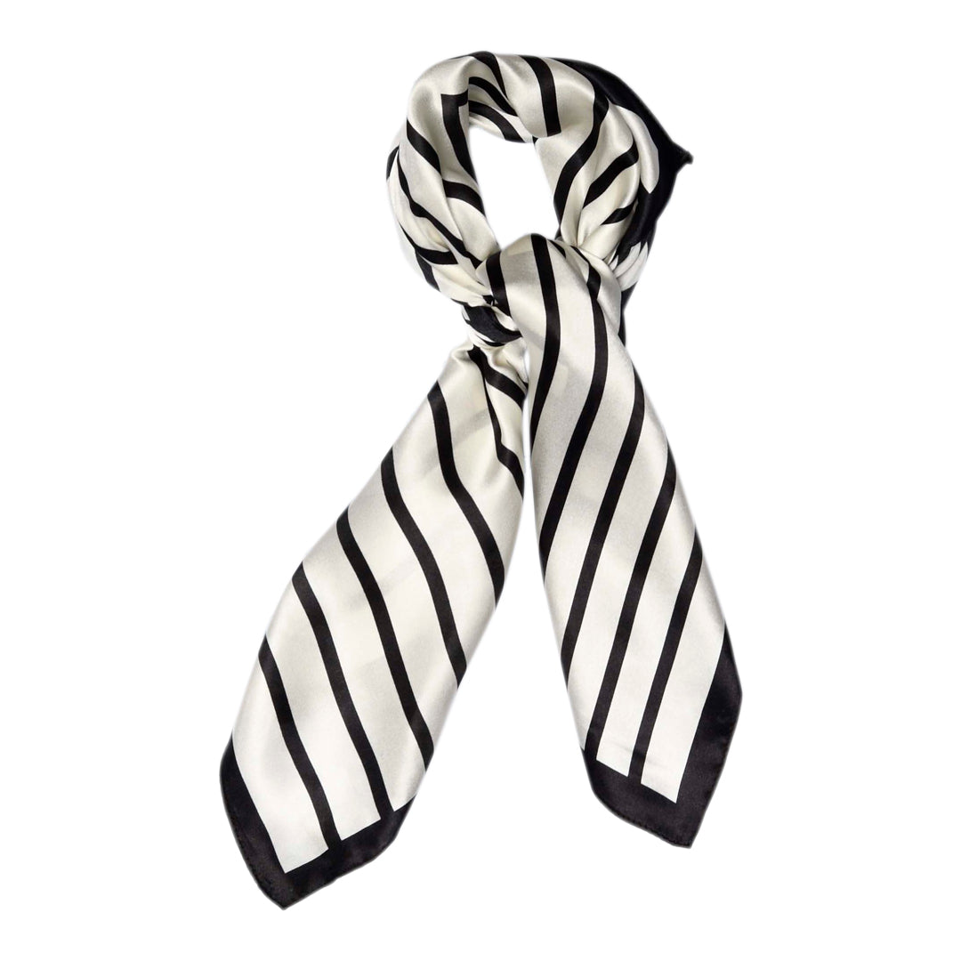 Lines silk scarf