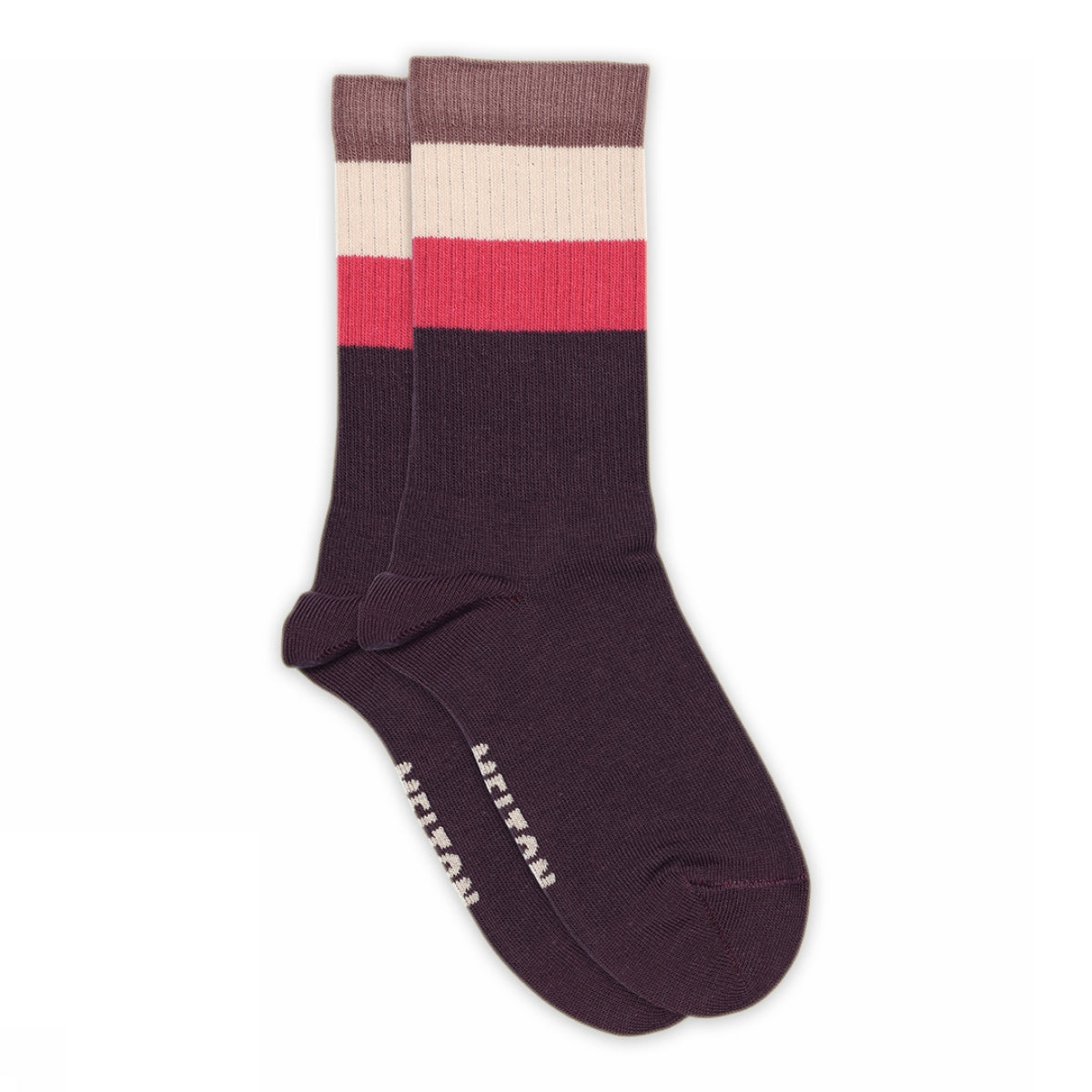 Wide stripes socks