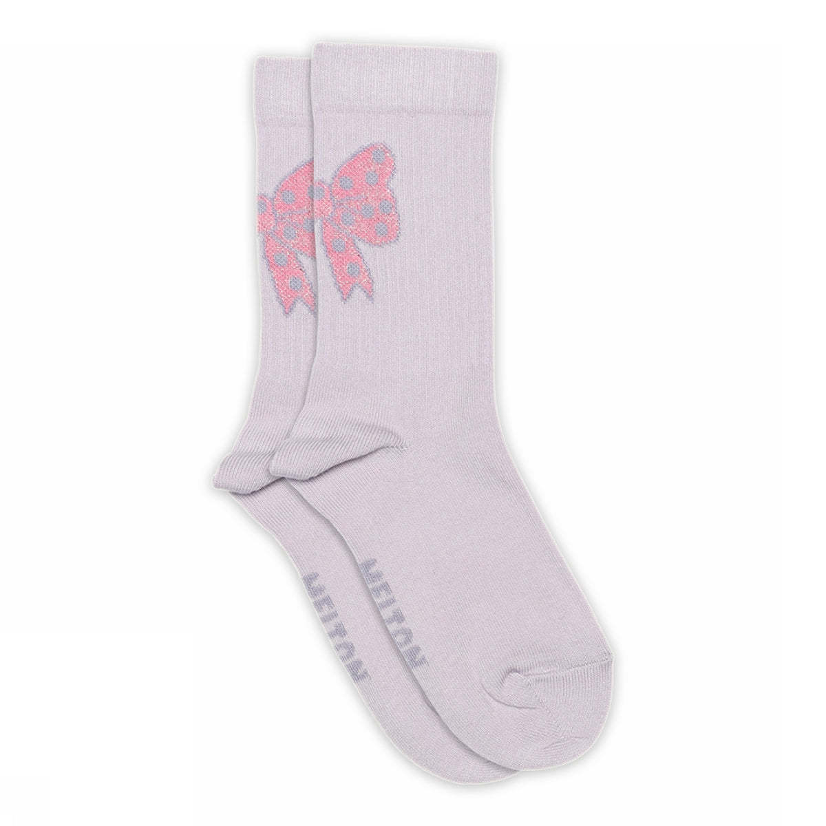Dot bow socks